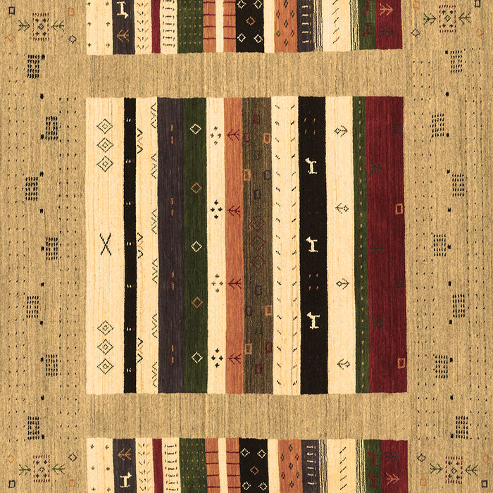 Square Machine Washable Abstract Brown Contemporary Rug, wshcon1968brn