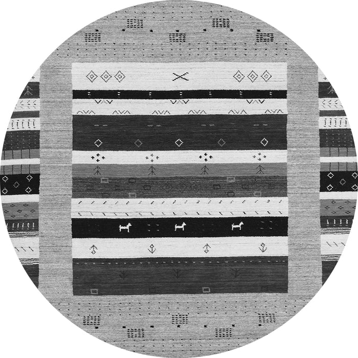 Machine Washable Abstract Gray Contemporary Rug, wshcon1968gry