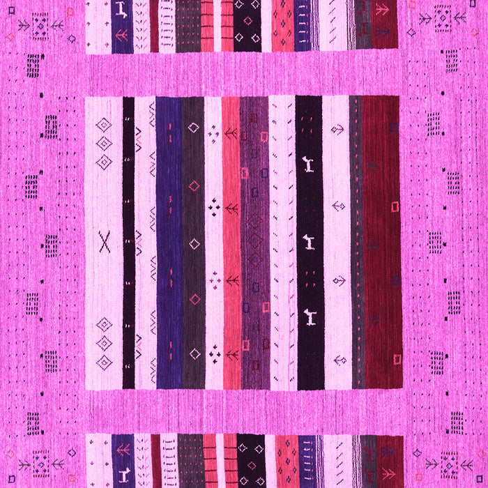 Square Machine Washable Abstract Pink Contemporary Rug, wshcon1968pnk