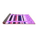 Sideview of Abstract Purple Contemporary Rug, con1968pur