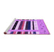 Sideview of Machine Washable Abstract Purple Contemporary Area Rugs, wshcon1968pur