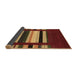 Sideview of Abstract Brown Contemporary Rug, con1969brn