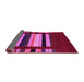 Sideview of Abstract Pink Contemporary Rug, con1969pnk