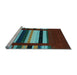 Sideview of Machine Washable Abstract Light Blue Contemporary Rug, wshcon1969lblu