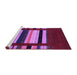 Sideview of Machine Washable Abstract Purple Contemporary Area Rugs, wshcon1969pur