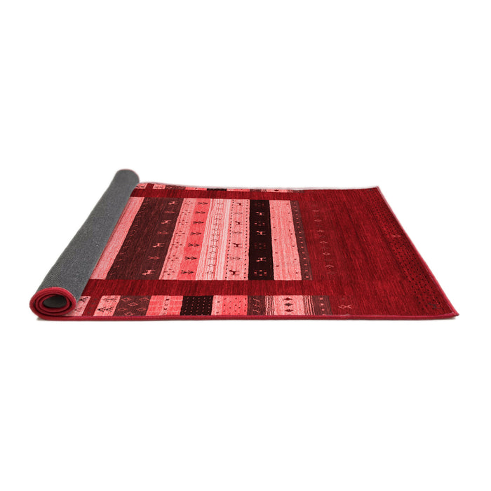 Abstract Red Contemporary Area Rugs