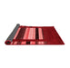 Abstract Red Contemporary Area Rugs