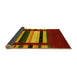 Sideview of Abstract Yellow Contemporary Rug, con1969yw