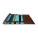 Sideview of Abstract Light Blue Contemporary Rug, con1969lblu