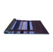 Sideview of Abstract Blue Contemporary Rug, con1969blu