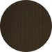 Round Abstract Brown Contemporary Rug, con196brn