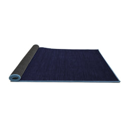 Sideview of Abstract Blue Contemporary Rug, con196blu