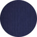 Round Machine Washable Abstract Blue Contemporary Rug, wshcon196blu