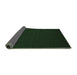 Sideview of Abstract Emerald Green Contemporary Rug, con196emgrn