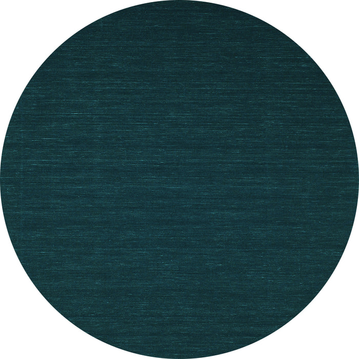 Round Abstract Light Blue Contemporary Rug, con196lblu