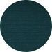 Round Abstract Light Blue Contemporary Rug, con196lblu