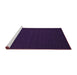 Sideview of Machine Washable Abstract Purple Contemporary Area Rugs, wshcon196pur