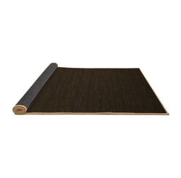Sideview of Abstract Brown Contemporary Rug, con196brn