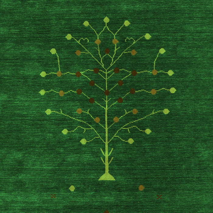 Abstract Green Contemporary Rug, con1970grn