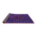 Sideview of Abstract Purple Contemporary Rug, con1970pur