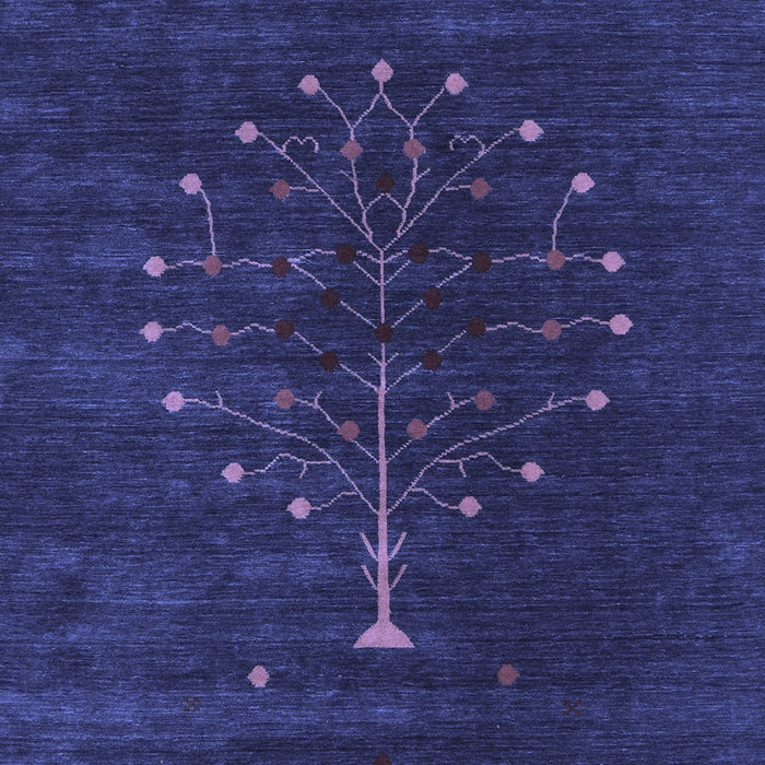 Machine Washable Abstract Blue Contemporary Rug, wshcon1970blu