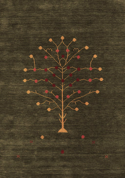 Abstract Brown Contemporary Rug, con1970brn