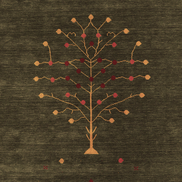 Machine Washable Abstract Brown Contemporary Rug, wshcon1970brn