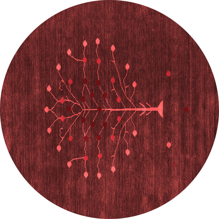 Abstract Red Contemporary Rug, con1970red