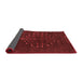 Abstract Red Contemporary Area Rugs