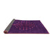 Sideview of Abstract Pink Contemporary Rug, con1970pnk