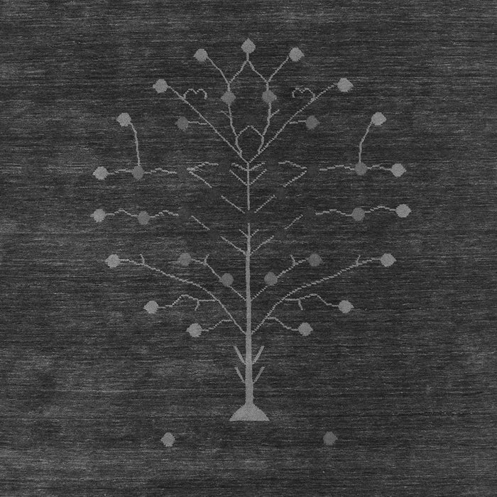 Abstract Gray Contemporary Rug, con1970gry