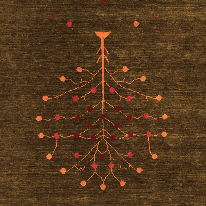 Serging Thickness of Machine Washable Abstract Orange Contemporary Area Rugs, wshcon1970org