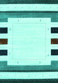 Solid Turquoise Modern Rug, con1971turq