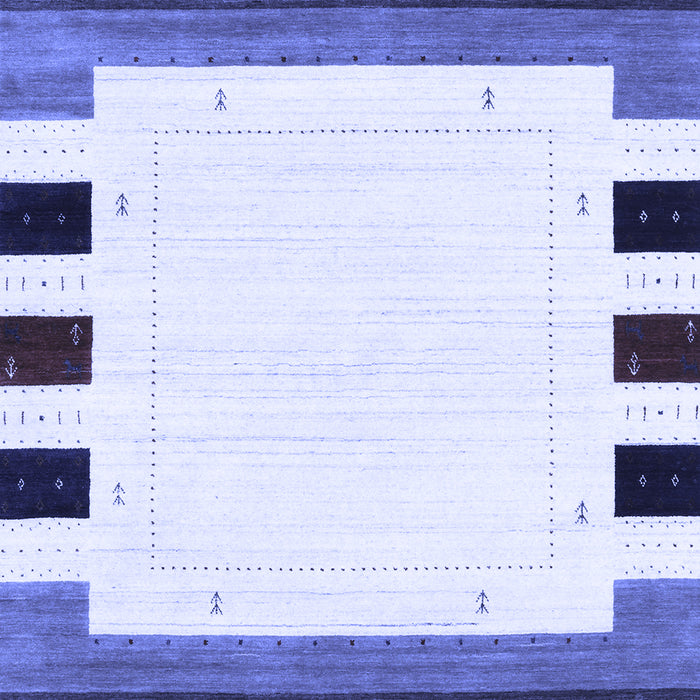 Machine Washable Solid Blue Modern Rug, wshcon1971blu