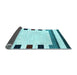 Sideview of Solid Light Blue Modern Rug, con1971lblu