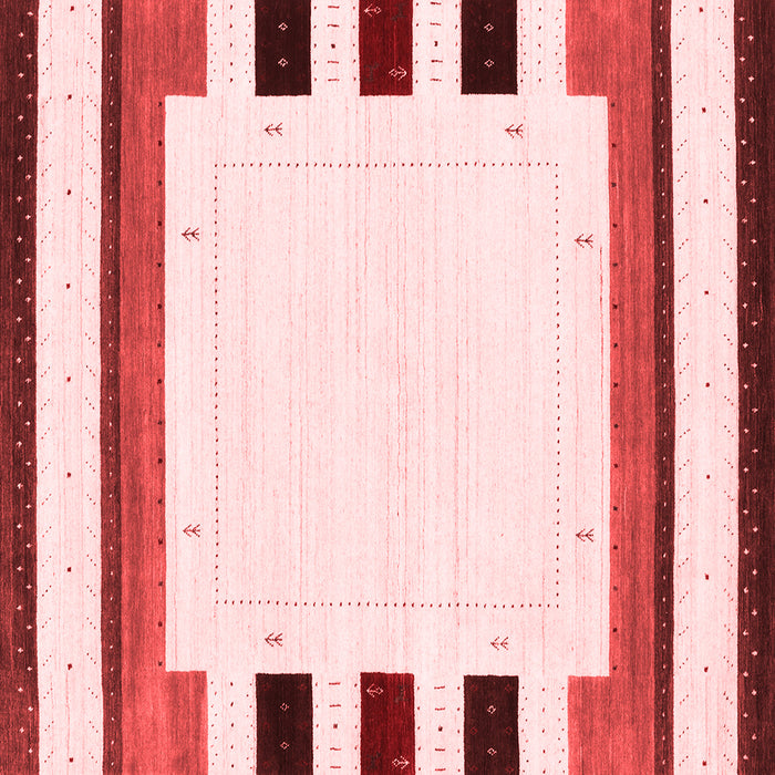 Machine Washable Solid Red Modern Rug, wshcon1971red