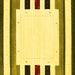 Square Solid Yellow Modern Rug, con1971yw