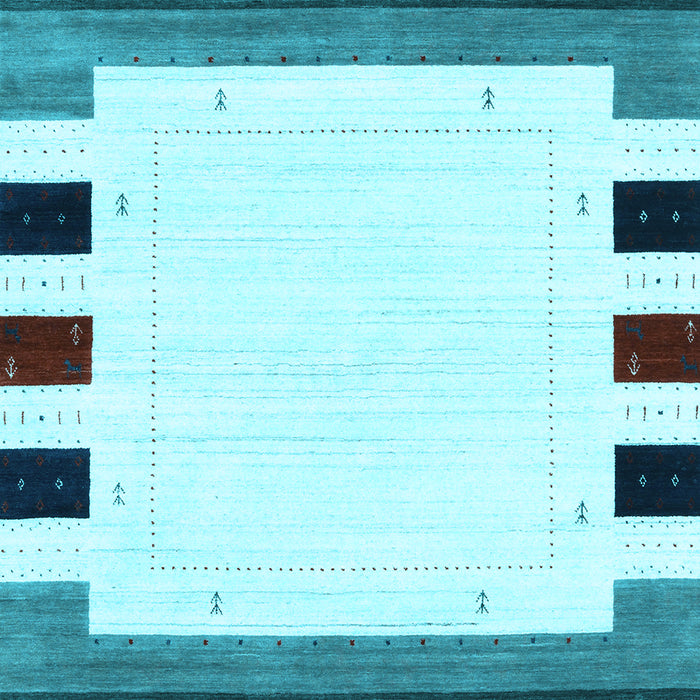 Machine Washable Solid Light Blue Modern Rug, wshcon1971lblu