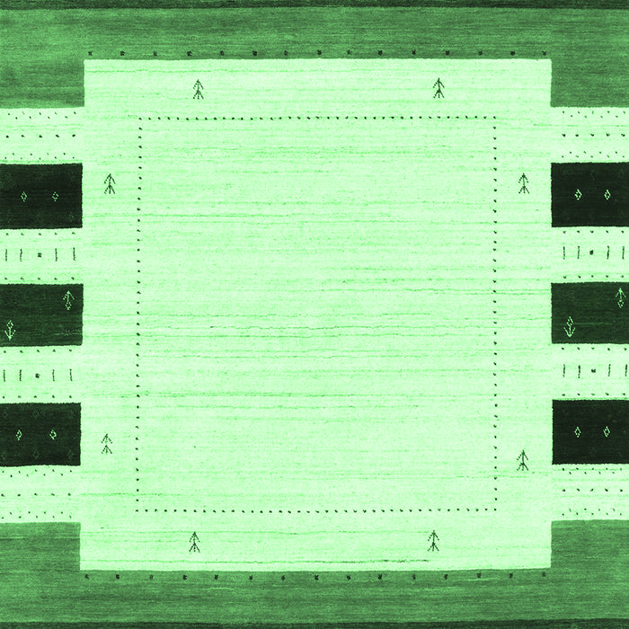 Machine Washable Solid Emerald Green Modern Area Rugs, wshcon1971emgrn