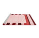 Modern Red Washable Rugs