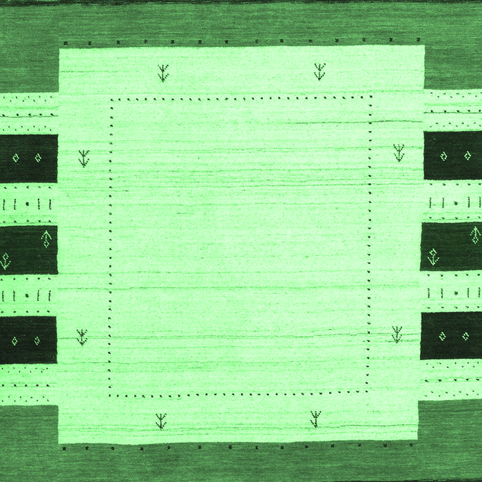 Machine Washable Solid Emerald Green Modern Area Rugs, wshcon1972emgrn