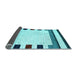 Sideview of Solid Light Blue Modern Rug, con1972lblu