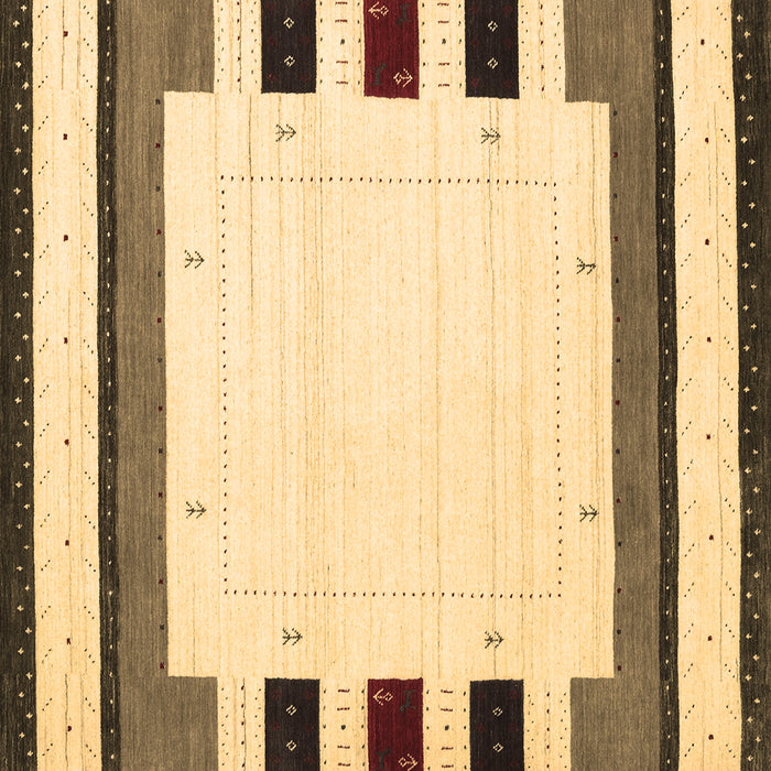 Square Solid Brown Modern Rug, con1972brn