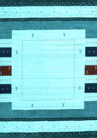 Solid Light Blue Modern Rug, con1972lblu