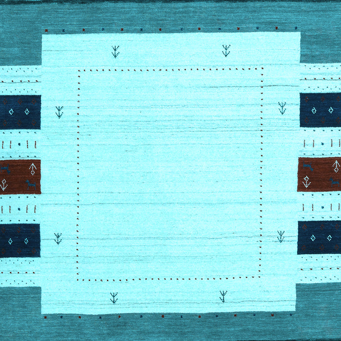 Solid Light Blue Modern Rug, con1972lblu