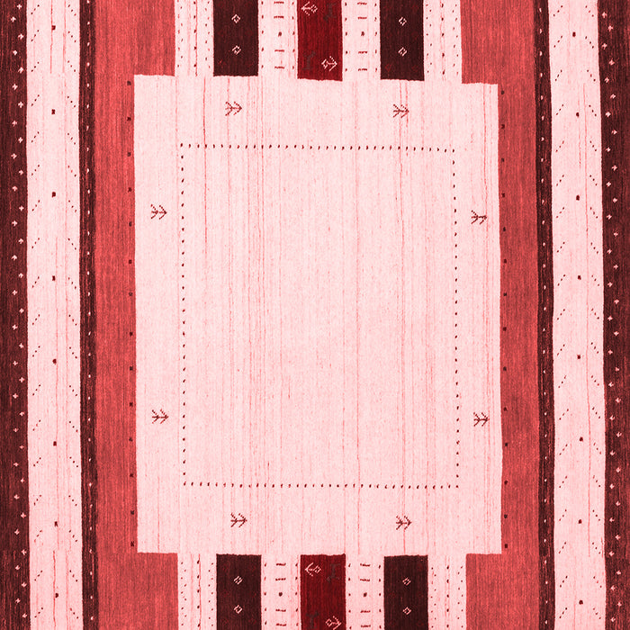 Machine Washable Solid Red Modern Rug, wshcon1972red