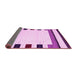 Sideview of Solid Pink Modern Rug, con1972pnk