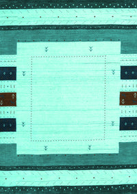 Solid Turquoise Modern Rug, con1972turq