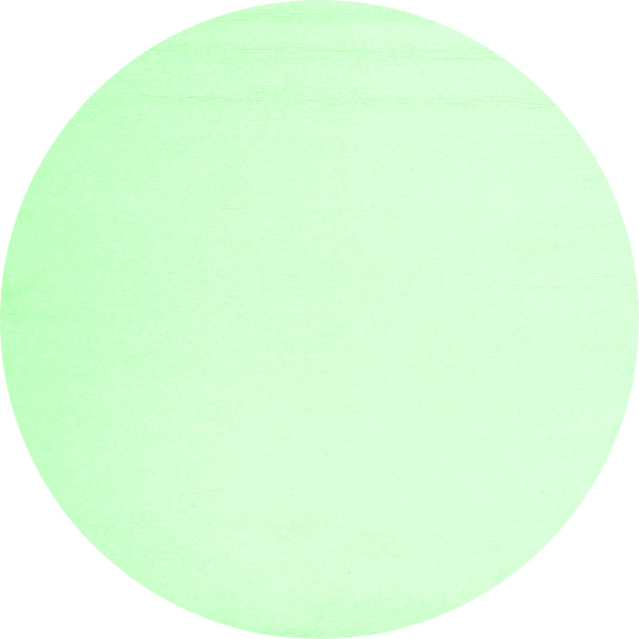 Round Solid Emerald Green Modern Rug, con1973emgrn