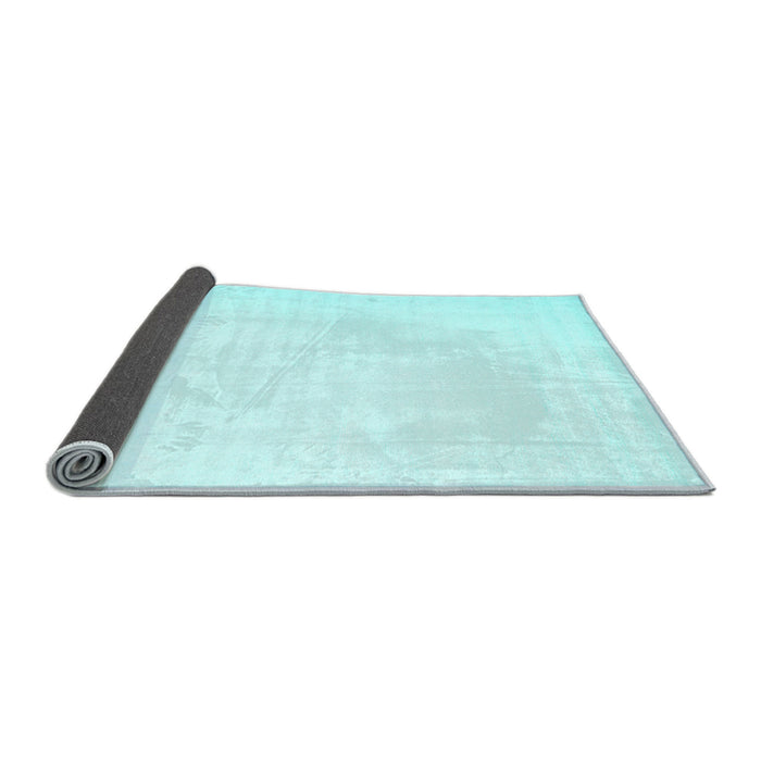 Sideview of Solid Light Blue Modern Rug, con1973lblu